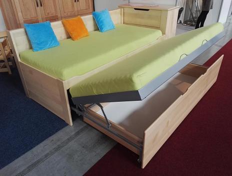Výsuvná postel LIBUŠE - patrová